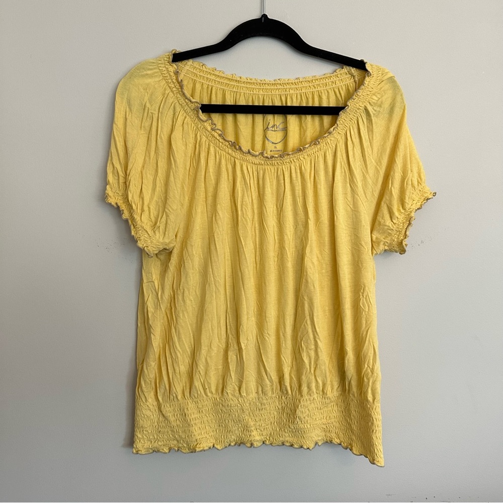 Women’s XL Inc International Concepts Yellow shirt